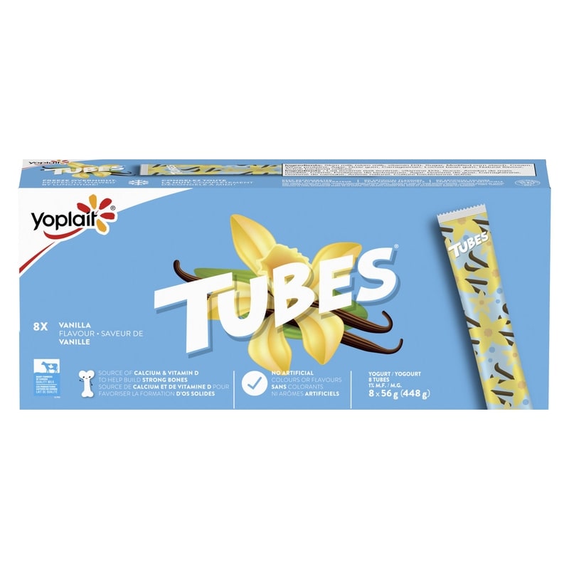Tubes Yogurt Vanilla Flavour 1% M.F.