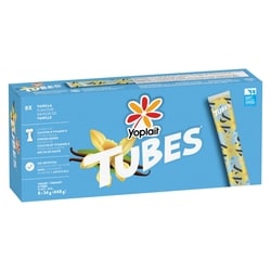 Yoplait Tubes yogourt saveur de vanille 1% m.g. 448 g, 1,29 $/100g