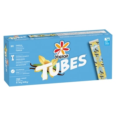 Yoplait Tubes yogourt saveur de vanille 1% m.g. 448 g, 1,29 $/100g