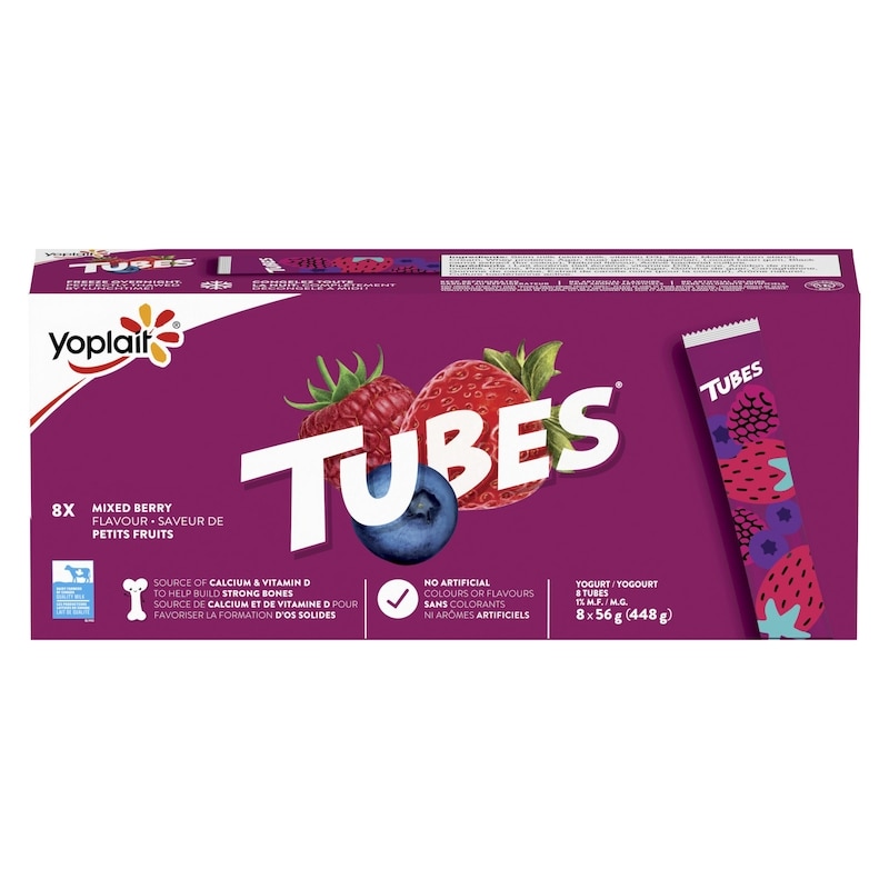 Tubes Yogurt Mixed Berry Flavour 1% M.F.