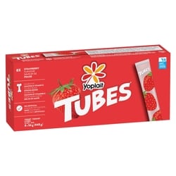 Yoplait Tubes Yogurt Strawberry 1% M.F, Kids Snacks, 56 g, 8 ct 448 g, $1.29/100g