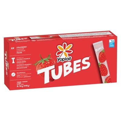 Yoplait Tubes Strawberry 448 g, $1.07/100g