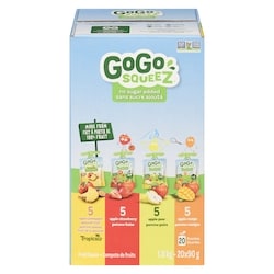 GoGo squeez Fruit Sauce Tropicalz, Apple Strawberry, Apple Pear, Apple Mango 20x90.0 g, $1.00/100g
