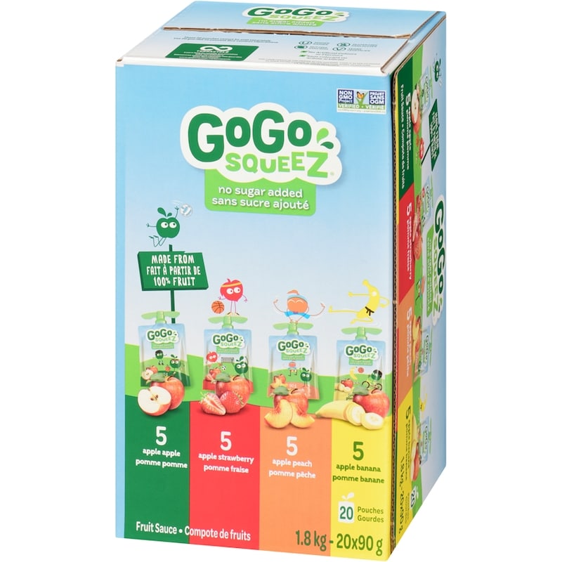 Fruit Sauce Apple, Apple Strawberry, Apple Peach, Apple Banana