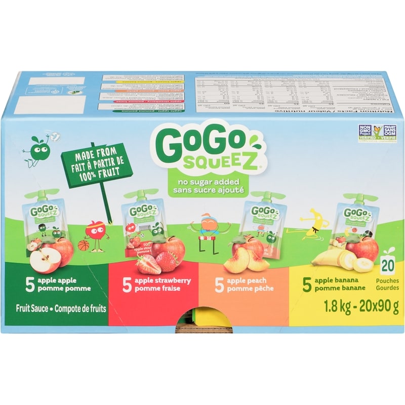 Fruit Sauce Apple, Apple Strawberry, Apple Peach, Apple Banana