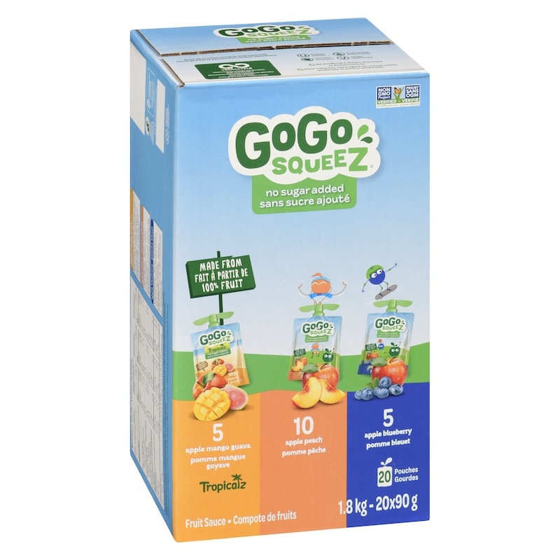 Fruit Sauce Tropicalz, Apple Peach, Apple Blueberry