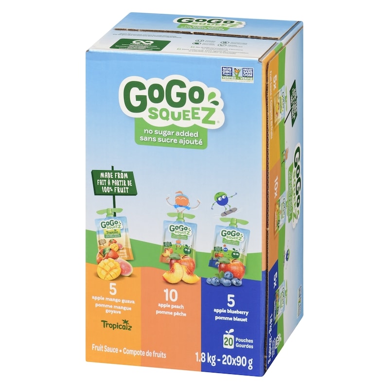 Fruit Sauce Tropicalz, Apple Peach, Apple Blueberry