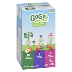 GoGo squeez Fruit Sauce, Variety Pack (Apple, Grape, Berry