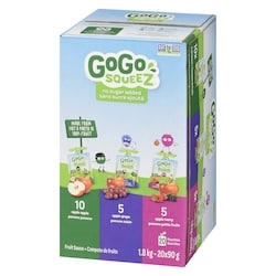 GoGo squeez Fruit Sauce, Variety Pack (Apple, Grape, Berry