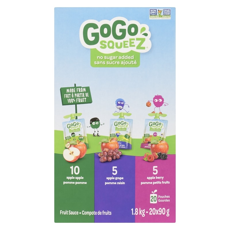 Fruit Sauce, Variety Pack (Apple, Grape, Berry)