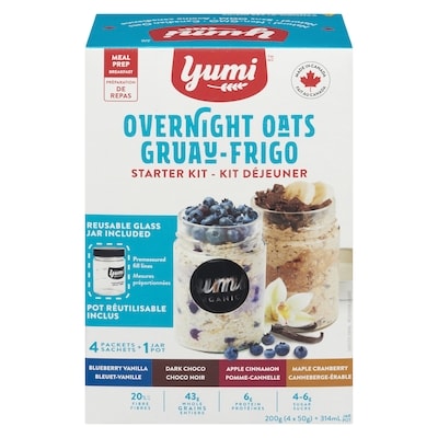 Yumi Organics Overnight Oats Starter Kit 200 g, $4.65/100g