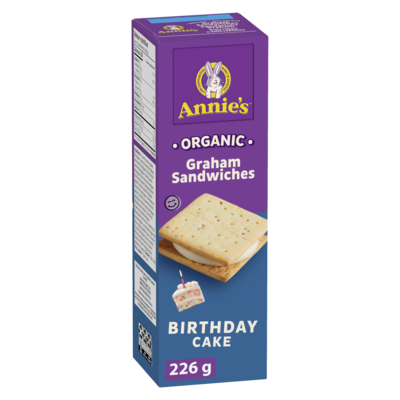 Annie's Organic Birthday Cake Graham Sandwiches 226 g, $3.45/100g