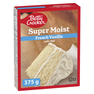 Betty Crocker Super Moist Cake Mix French Vanilla 375 g, $0.80/100g