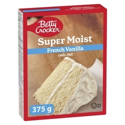 Betty Crocker Super Moist Cake Mix French Vanilla 375 g, $0.61/100g
