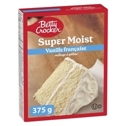 Betty Crocker Super Moist mélange à gâteau vanille française 375 g, 0,53 $/100g