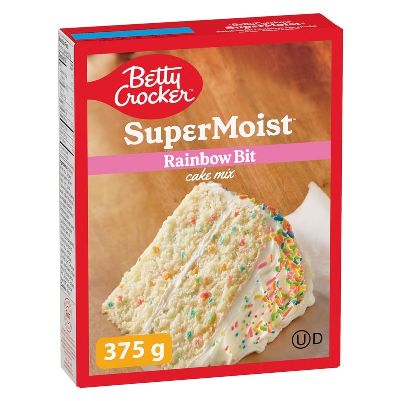 Betty Crocker Super Moist ケーキミックス Betty Crocker Super Moist Cake Mix Rainbow Bits - 375 g | Your