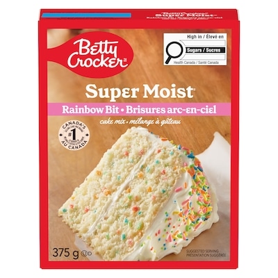 Super Moist mélange à gâteau brisures arc-en-ciel
