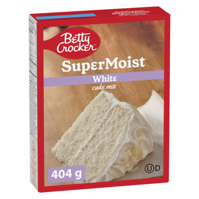 Betty Crocker SuperMoist Cake Mix, White 404 g, $0.74/100g