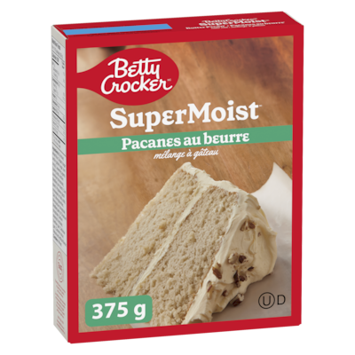 Betty Crocker Super Moist mélange à gâteau noix de pécan 375 g, 0,80 $/100g