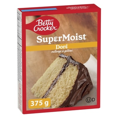 Betty Crocker Super Moist mélange à gâteau doré 375 g, 1,01 $/100g