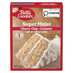 Betty Crocker Super Moist Cake Mix Cherry Chips - 375 g | Zehrs