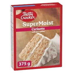 Betty Crocker Super Moist mélange à gâteau cerisette 375 g, 0,80 $/100g