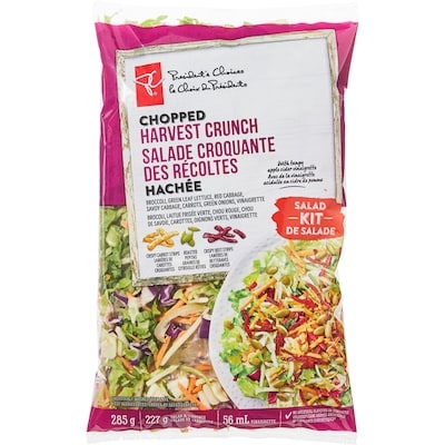 le Choix du Président Salade croquante des récoltes hachée 285 g, 2,46 $/100g
