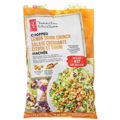 le Choix du Président Salade croquante citron et tahini, hachée 0.285 kg, 2,28 $/100g