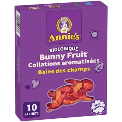 Annie's Collations aux fruits Bunny Fruit baies des champs 198 g, 3,68 $/100g