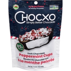 ChocXO Dark Chocolate Peppermint Cups 98 g, $6.12/100g