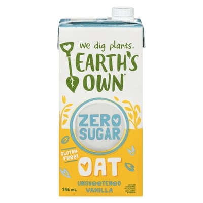 Earth's Own Oat Zero Sugar Beverage Vanilla 946 ml, $0.32/100ml