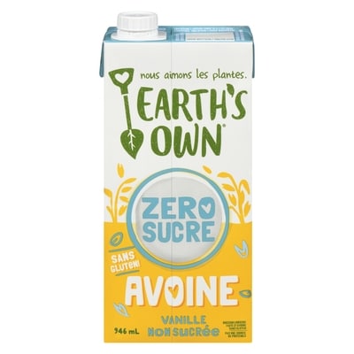 Earth’s Own Boisson à l'avoine zéro sucre Vanille 946 ml, 0,32 $/100ml