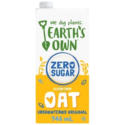 Earth's Own Oat Zero Sugar Beverage Original 946 ml, $0.35/100ml