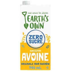 Earth’s Own Sans gluten Boisson à l’avoine Originale Zéro sucre 946 ml, 0,32 $/100ml