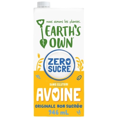 Earth’s Own Sans gluten Boisson à l’avoine Originale Zéro sucre 946 ml, 0,26 $/100ml