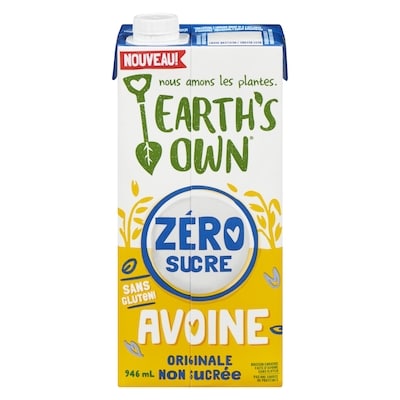 Earth’s Own Boisson à l'avoine zéro sucre Originale 946 ml, 0,32 $/100ml
