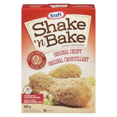 Kraft Shake 'n Bake Panure assaisonnée original croustillant 142 g, 3,87 $/100g