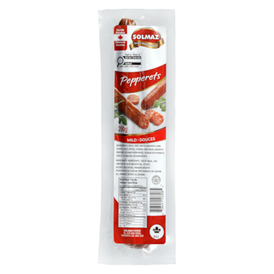Solmaz Pepperettes Mild 200 g, $4.40/100g