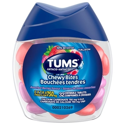 Tums Bouchées Tendres Baies Assorties 32 ea, 0,20 $/1ch