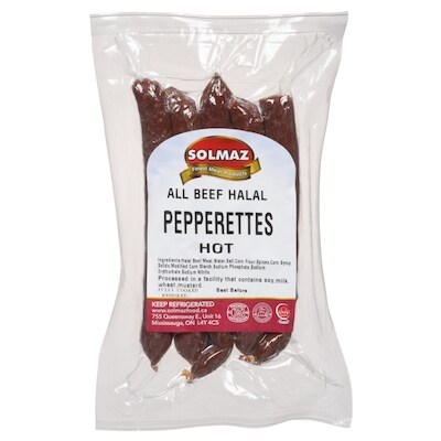 Solmaz Pepperettes hot 200 g, 4,40 $/100g