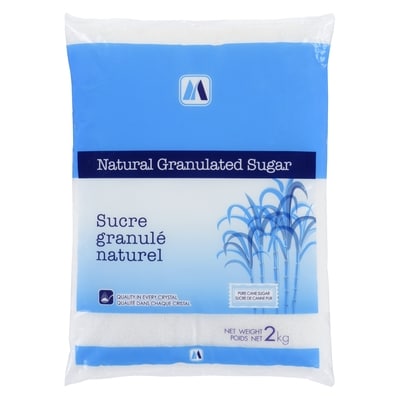 MITR PHOL Sucre granulé naturel 2 kg, 0,27 $/100g