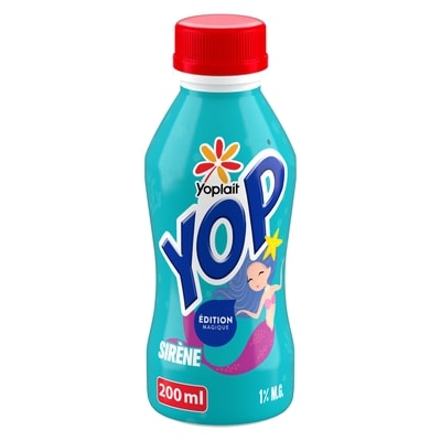 Yoplait Yogourt à boire, Yop 1%, Édition magique, boisson au yogourt 200 ml, 0,50 $/100ml