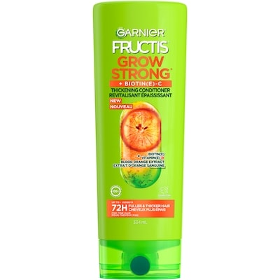 Garnier Fructis Grow Strong Thickening Revitalisant Épaississant pour Cheveux Fins, avec Vitamine C 334 ml, 1,34 $/100ml