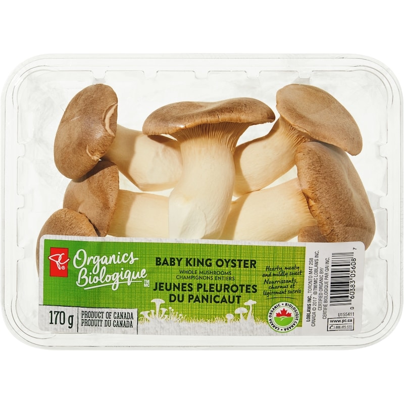 Organics Baby King Oyster Whole Mushrooms