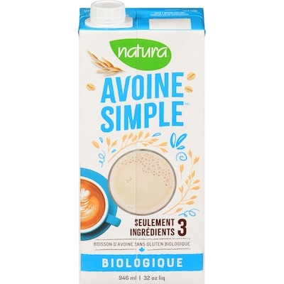 Natura Boisson Avoine Simple sans gluten bio 946 ml, 0,42 $/100ml