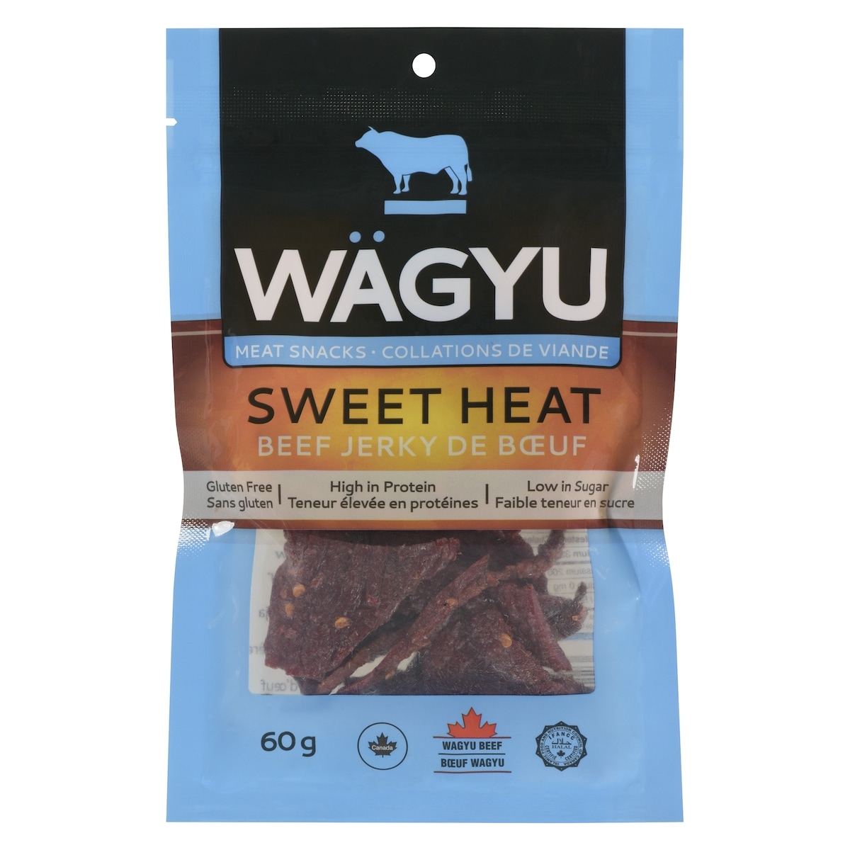 Wagyu Meat Snacks Sweet Heat Beef Jerky 60 g, $19.98/100g