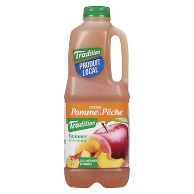 Tradition Cocktail, pomme et pêche 1.5 l, 0,37 $/100ml
