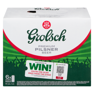 Grolsch Pilsner Beer (ID required at pick-up) 6x473.0 ml, $0.72/100ml