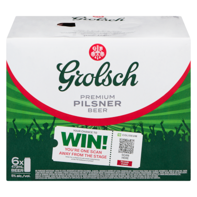 Grolsch Pilsner Beer (ID required at pick-up) 6x473.0 ml, $0.70/100ml