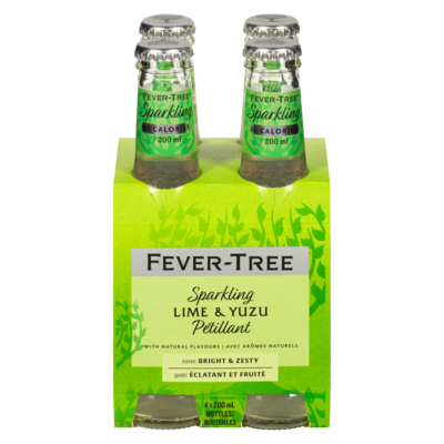 Fever-Tree Lime & yuzu pétillant 4x200.0 ml, 1,06 $/100ml